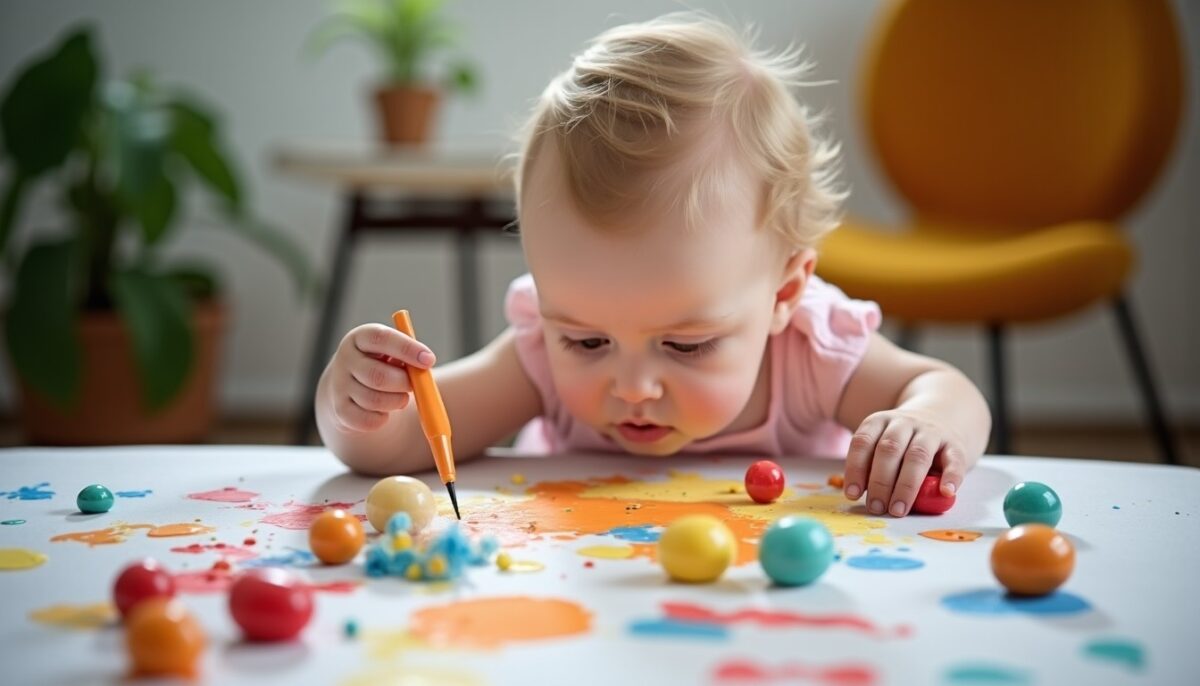 La peinture propre : une activité sensorielle pour que bébé s'exprime en toute propreté